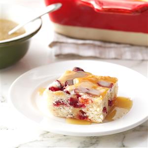 Cranberry Cake with Caramel Sauce Recipe Cranberry Cake with Caramel Sauce Recipe
