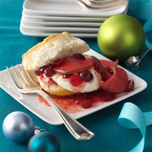 Cranberry-Pear Compote Shortcake Recipe Cranberry-Pear Compote Shortcake Recipe