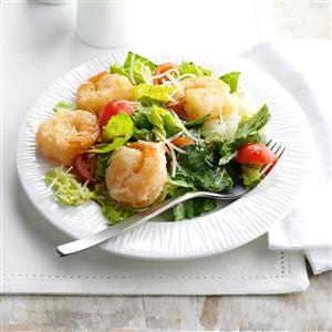 Crispy Shrimp Caesar Salad Recipe Crispy Shrimp Caesar Salad Recipe