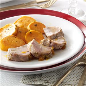 Double-Duty Apricot Pork Tenderloin Recipe Double-Duty Apricot Pork Tenderloin Recipe