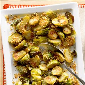 Garlic-Rosemary Brussels Sprouts Recipe Garlic-Rosemary Brussels Sprouts Recipe