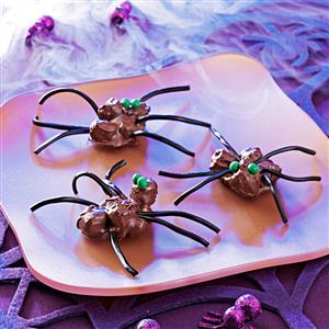 Halloween Chocolate Spiders Recipe Halloween Chocolate Spiders Recipe