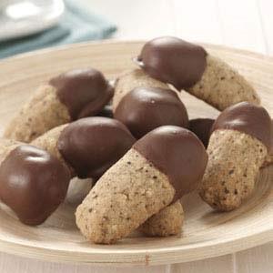 Hazelnut Espresso Fingers in Chocolate Recipe Hazelnut Espresso Fingers in Chocolate Recipe