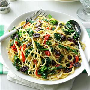 Linguine with Broccoli Rabe & Peppers Recipe Linguine with Broccoli Rabe & Peppers Recipe