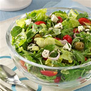 Marinated Cheese-Topped Salad Recipe Marinated Cheese-Topped Salad Recipe