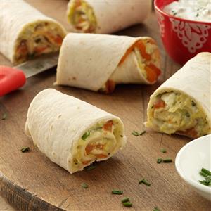 Mediterranean Artichoke and Red Pepper Roll-Ups Recipe Mediterranean Artichoke and Red Pepper Roll-Ups Recipe