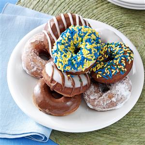 Old-Fashioned Doughnuts with Frosting Recipe Old-Fashioned Doughnuts with Frosting Recipe