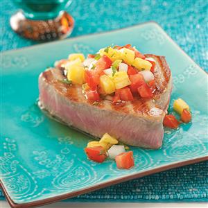 Pineapple Pico Tuna Steaks Recipe Pineapple Pico Tuna Steaks Recipe