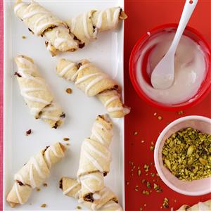 Pistachio-Cranberry Rugelach Recipe Pistachio-Cranberry Rugelach Recipe