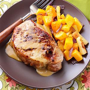 Pork Chops in a Honey-Mustard Sauce Recipe Pork Chops in a Honey-Mustard Sauce Recipe