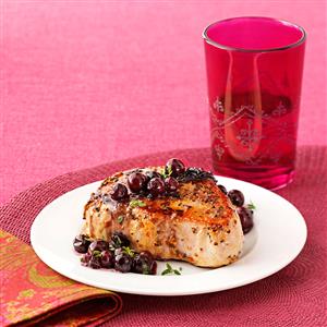 Pork with Blueberry Herb Sauce Recipe Pork with Blueberry Herb Sauce Recipe