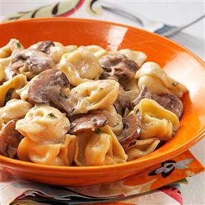Portobello & Basil Cheese Tortellini Recipe Portobello & Basil Cheese Tortellini Recipe