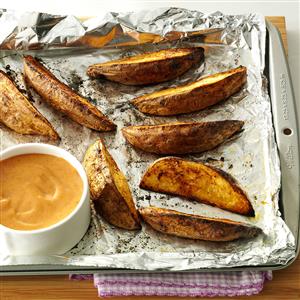Potato Wedges with Sweet & Spicy Sauce Recipe Potato Wedges with Sweet & Spicy Sauce Recipe
