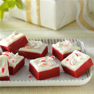 Red Velvet Candy Cane Fudge Recipe Red Velvet Candy Cane Fudge Recipe