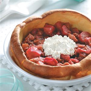 Rhubarb Popover Pie Recipe Rhubarb Popover Pie Recipe