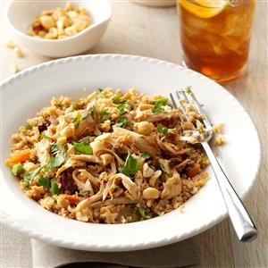 Simple Sesame Chicken with Couscous Recipe Simple Sesame Chicken with Couscous Recipe