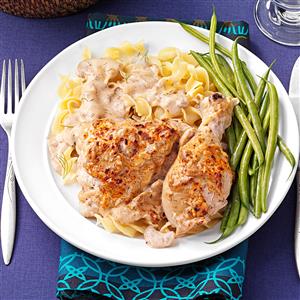 chicken breast with sour cream and dill