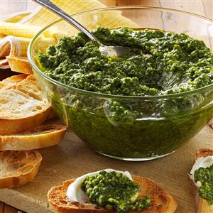Spinach-Basil Pesto Recipe Spinach-Basil Pesto Recipe