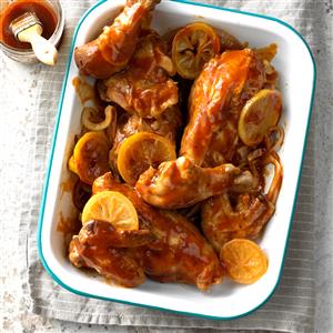 Slow Cooker Barbecued Chicken
