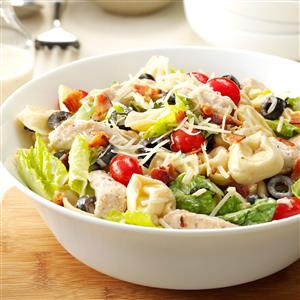Tortellini & Chicken Caesar Salad Recipe Tortellini & Chicken Caesar Salad Recipe