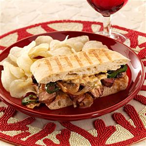 Triple Pepper Steak Sandwiches Recipe Triple Pepper Steak Sandwiches Recipe