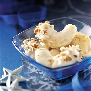White Chocolate-Almond Dipped Cookies Recipe White Chocolate-Almond Dipped Cookies Recipe