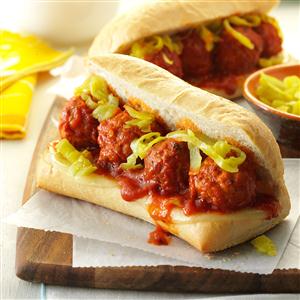 Slow Cooker Meatball Sandwiches Recipe Slow Cooker Meatball Sandwiches Recipe