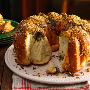 Sesame Herb Pull-Apart Bread Recipe Sesame Herb Pull-Apart Bread Recipe