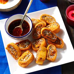 Pork & Shrimp Pinwheels Recipe Pork & Shrimp Pinwheels Recipe