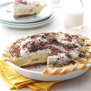 Creamy Chocolate-Banana Pie Recipe Creamy Chocolate-Banana Pie Recipe
