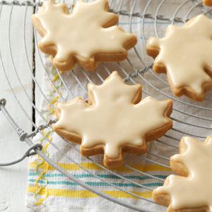 Glazed Maple Shortbread Cookies Recipe Glazed Maple Shortbread Cookies Recipe
