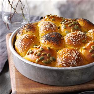 Honey-Squash Dinner Rolls Recipe Honey-Squash Dinner Rolls Recipe