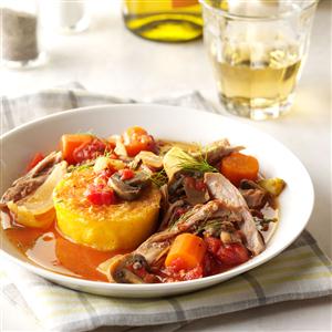 Italian-Style Turkey with Polenta Recipe Italian-Style Turkey with Polenta Recipe