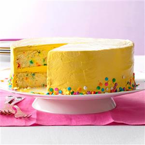 Confetti Cake with Brown Sugar Buttercream Recipe Confetti Cake with Brown Sugar Buttercream Recipe