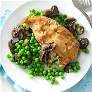 Slow Cooker Mushroom Chicken & Peas Recipe Slow Cooker Mushroom Chicken & Peas Recipe