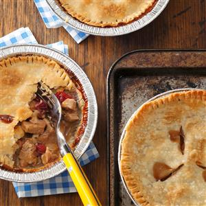 Individual Pork & Cranberry Potpies Recipe Individual Pork & Cranberry Potpies Recipe