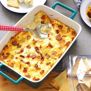 Lemony Bacon-Artichoke Dip Recipe Lemony Bacon-Artichoke Dip Recipe