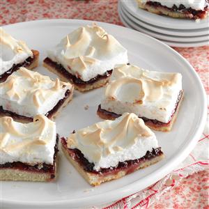 Raspberry-Chocolate Meringue Squares Recipe Raspberry-Chocolate Meringue Squares Recipe