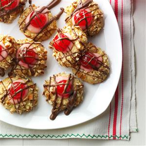 Chocolate Covered Cherry Thumbprints Recipe Chocolate Covered Cherry Thumbprints Recipe