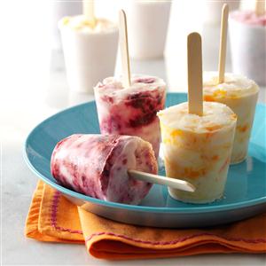 Frozen Berry & Yogurt Swirls Recipe Frozen Berry & Yogurt Swirls Recipe