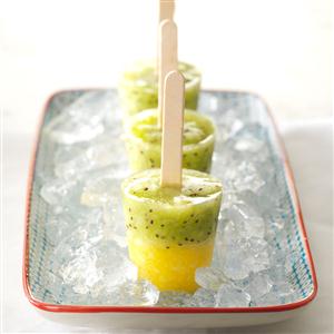 Frozen Pineapple-Kiwi Pops Recipe Frozen Pineapple-Kiwi Pops Recipe