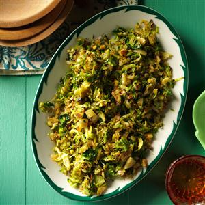 Shredded Gingered Brussels Sprouts Recipe Shredded Gingered Brussels Sprouts Recipe