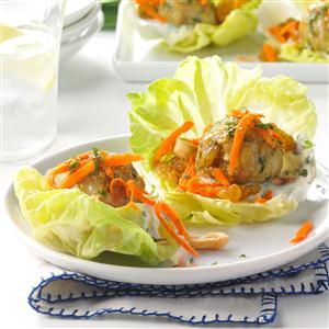 Curried Chicken Meatball Wraps Recipe Curried Chicken Meatball Wraps Recipe