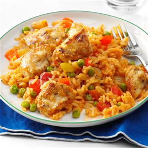 Spanish Rice with Chicken & Peas Recipe Spanish Rice with Chicken & Peas Recipe