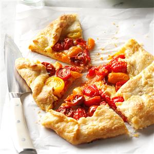Heirloom Tomato Galette with Pecorino Recipe Heirloom Tomato Galette with Pecorino Recipe