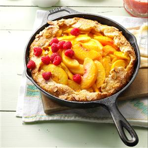 Cast-Iron Peach Crostata Recipe Cast-Iron Peach Crostata Recipe