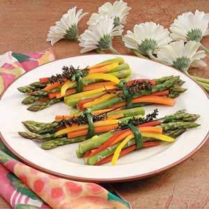 Spring Vegetable Bundles Recipe Spring Vegetable Bundles Recipe