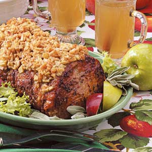 Apple-Topped Pork Loin Recipe Apple-Topped Pork Loin Recipe