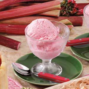Rhubarb Ice Cream for 2 Recipe Rhubarb Ice Cream for 2 Recipe