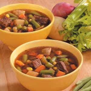Chunky Veggie Beef Soup Recipe Chunky Veggie Beef Soup Recipe